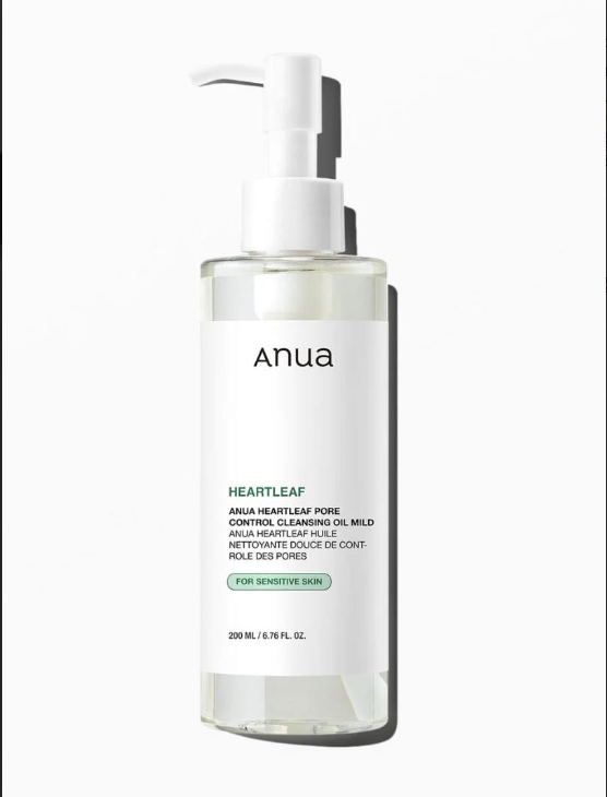 Anua  Heartleaf Pore Control Cleansing Oil Mild - Έλαιο βαθύ καθαρισμού πόρων για ευαίσθητο δέρμα Καθαριστικό Προσώπου, 200 ml