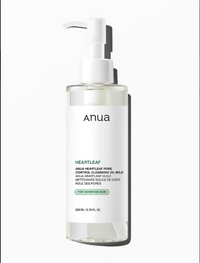 Anua  Heartleaf Pore Control Cleansing Oil Mild - Έλαιο βαθύ καθαρισμού πόρων για ευαίσθητο δέρμα Καθαριστικό Προσώπου, 200 ml